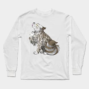 Silver-Amber Tabby Longhair Long Sleeve T-Shirt